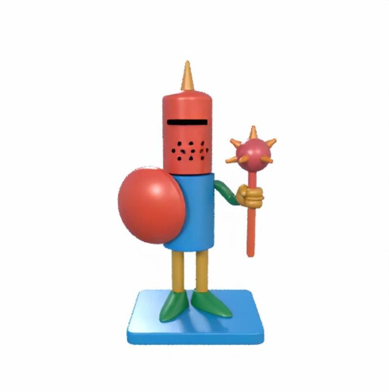 Cartoon Knight - Funny Hero with Mace