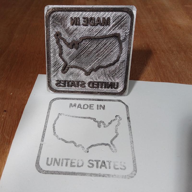 STAMP MADE IN UNITED STATES