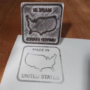 STAMP MADE IN UNITED STATES