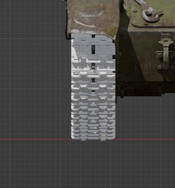 Tracks for SU-76M tank scale 1/35