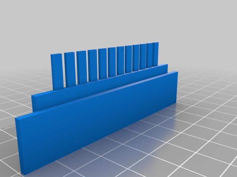 1 mm, 12 well gel comb for agarose electrophoresis