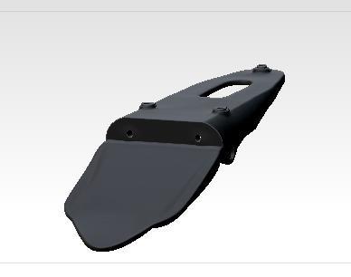 Universal motorcycle license plate holder (Motocross, Enduro motorcycle)