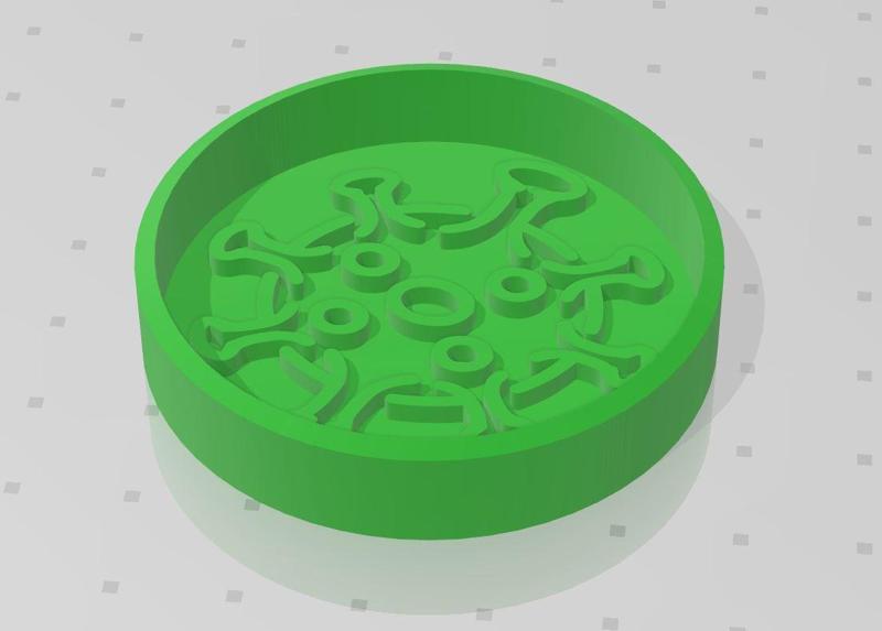 Coronavirus cookie cutter Covid-19 bacteria