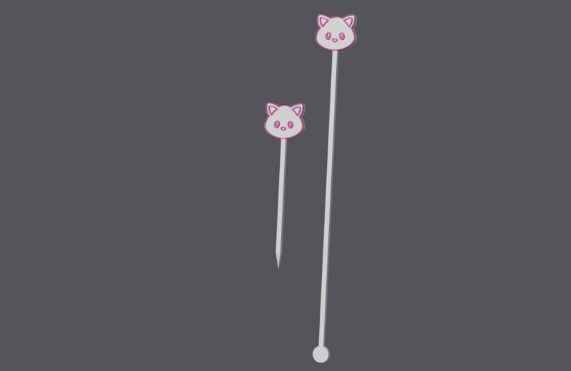 Kitten / Cat Head - Farm Animals - Cocktailset v1