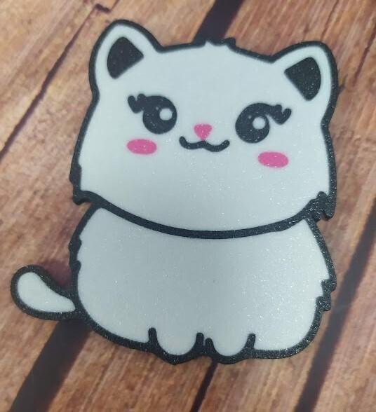 Cute Kawaii Cat Magnet – 3D Printable Fridge Decor