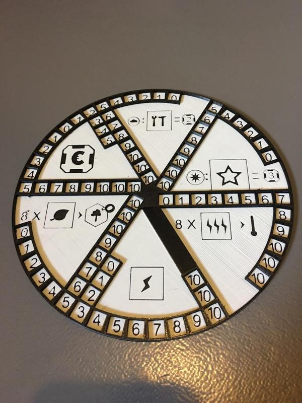 Round Player Board for Terraforming Mars