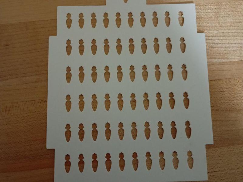 Carrot sprinkle stencil