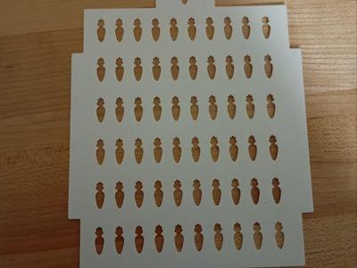 Carrot sprinkle stencil