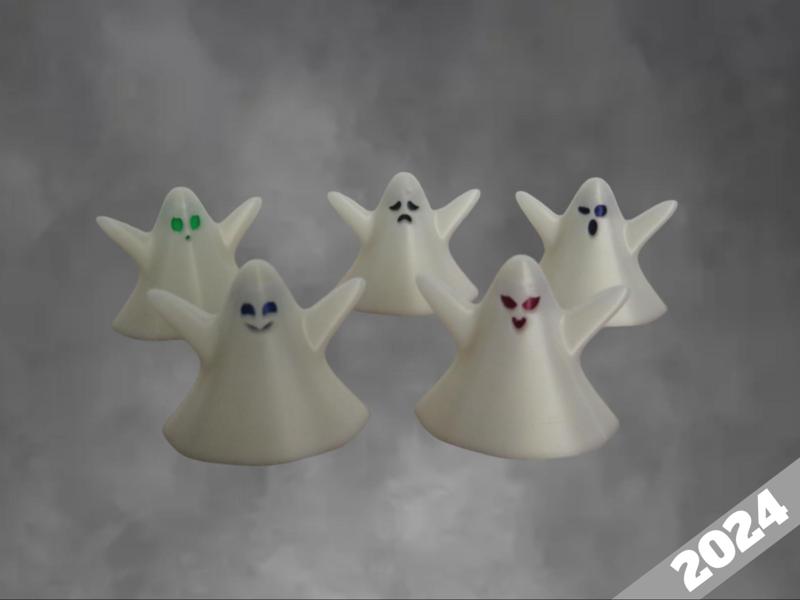 Halloween Cute Ghosts - NO GLUE by-MrHan/24