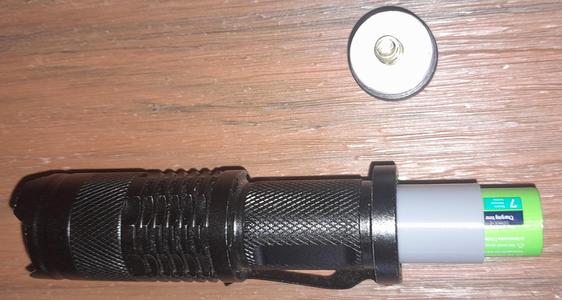 A to AA (LR23-LR6) battery adapter