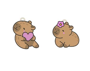 capibaras key chains, souvenirs