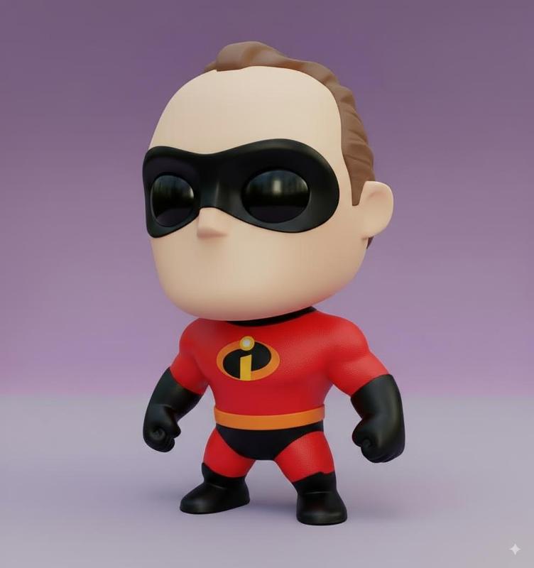 Mr. Incredible Kawaii - 3D Collectable Figure