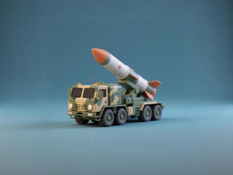 Missile Truck - Realistic Chinese Military Model - Boy's Coloring Toy Birthday Gift