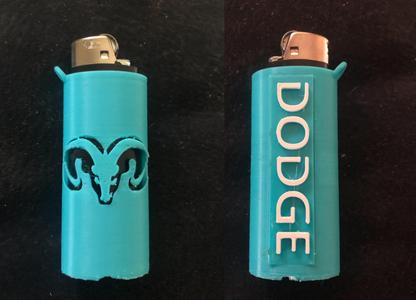 Dodge Ram Bic lighter case with loop
