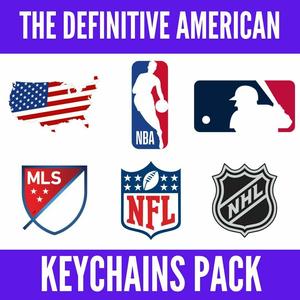 The definitive American keychains pack (States + NBA teams + MLB teams + MLS teams + NFL teams + NHL teams)