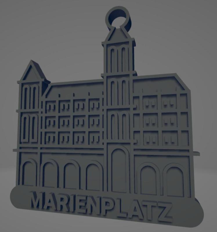 Marienplatz keychain