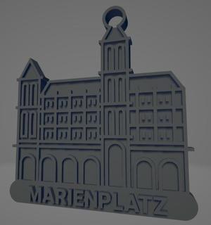 Marienplatz keychain