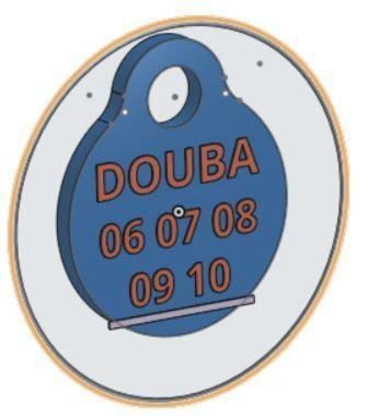 Dog ID medallion