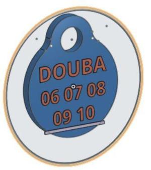 Dog ID medallion