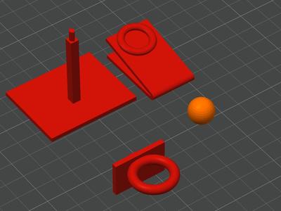 Small toy basketball hoop