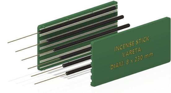 Incense Stick Mold - 6x Diam. 8mm x 230 mm