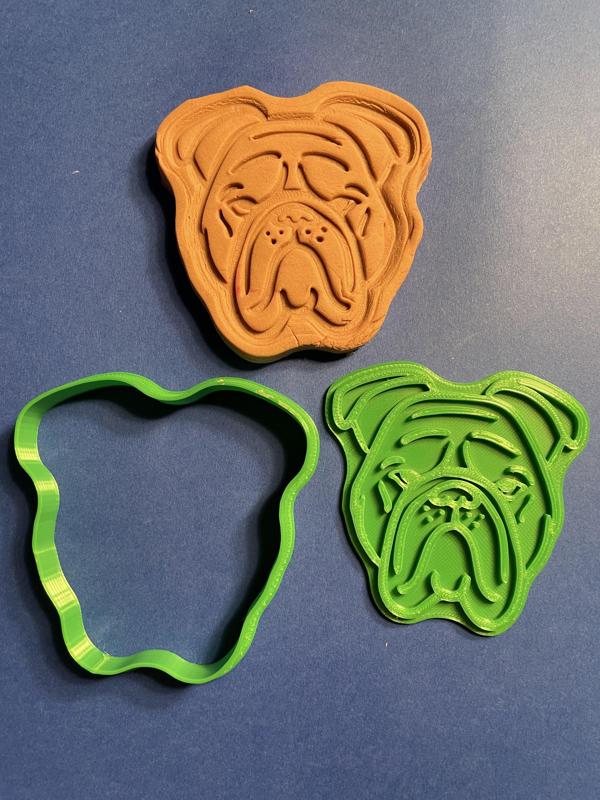Bulldog cookie cutter