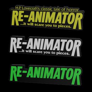 3D MULTICOLOR LOGO/SIGN - Re-Animator (Three Variations)