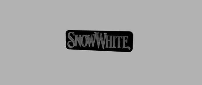 3D MULTICOLOR LOGO/SIGN - Snow White