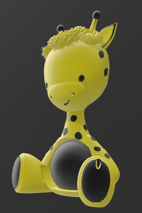 Suporte Alexa Echo Dot 4a e 5a Geração Girafa Florinda