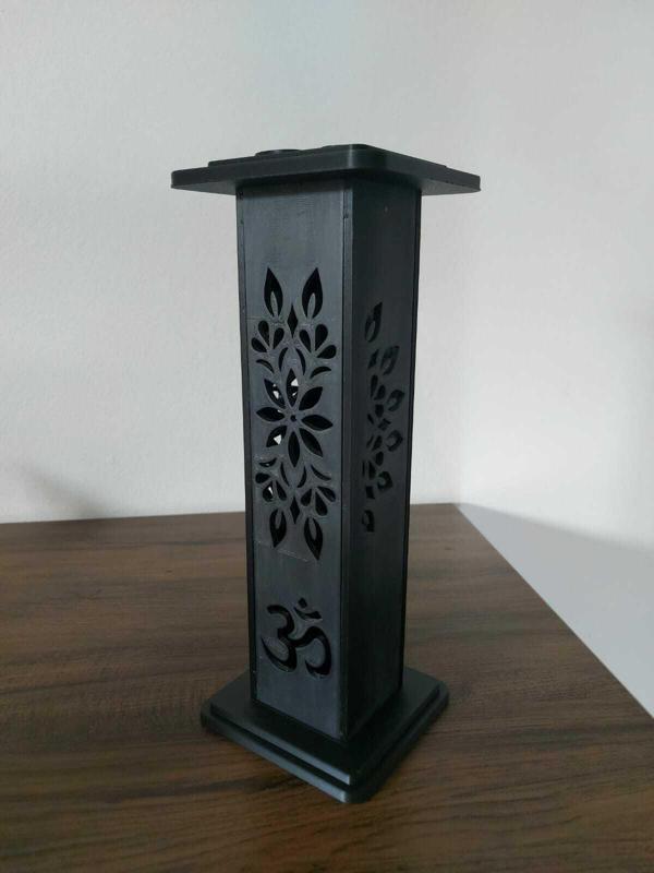 Tower Incense Burner with "Aum" Symbol