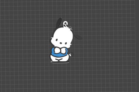 Pochacco keychain / key ring