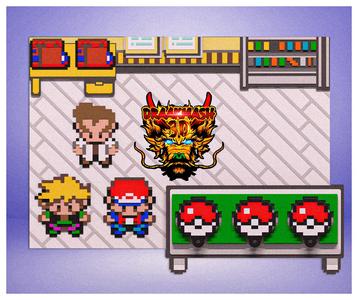 Pokemon Keychain Holder (Red Fire)