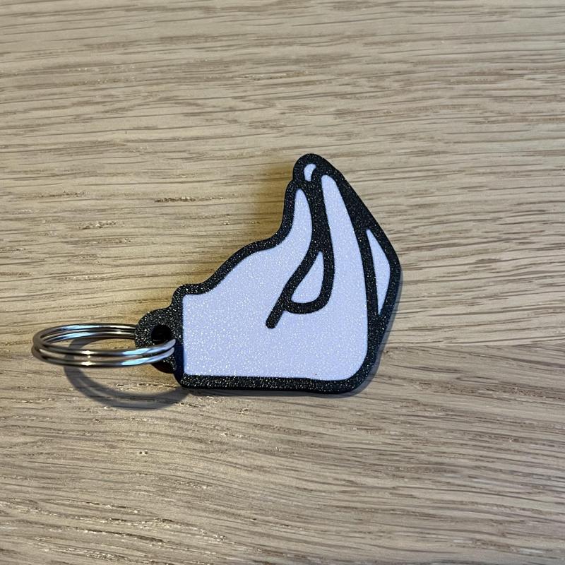 Italian "Che vuoi?" hand gesture keychain - Portachiavi gesto italiano "Che vuoi?"