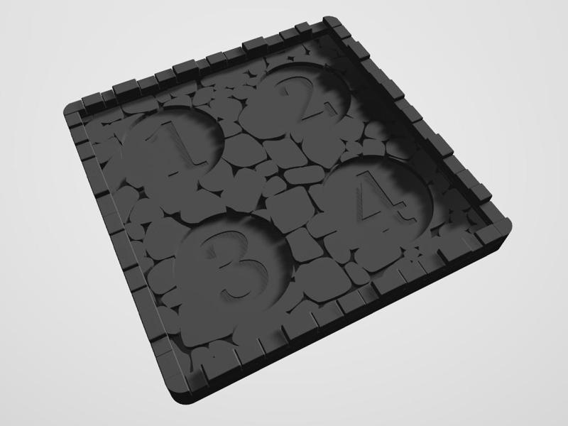 Four Against Darkness Marching Order Plate (4AD)