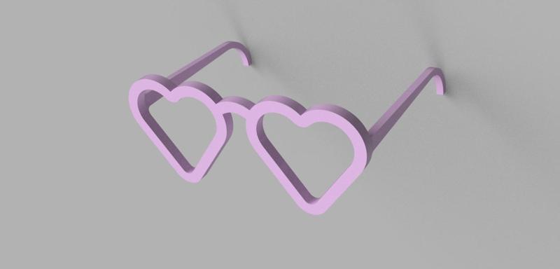 HEART-SHAPED BARBIE GLASSES - OCCHIALI DI BARBIE A FORMA DI CUORE
