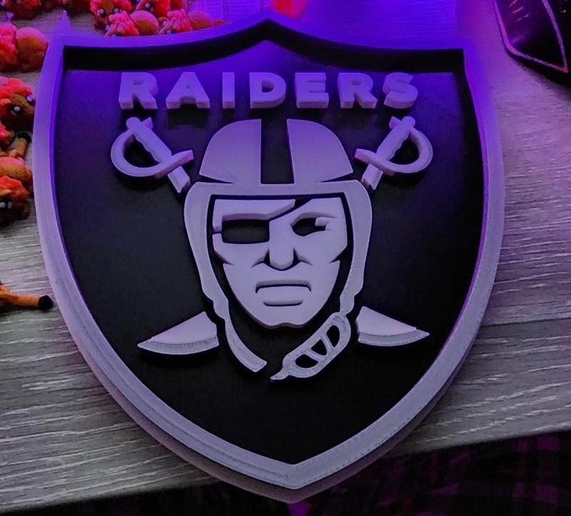 Raiders Logo Plaque