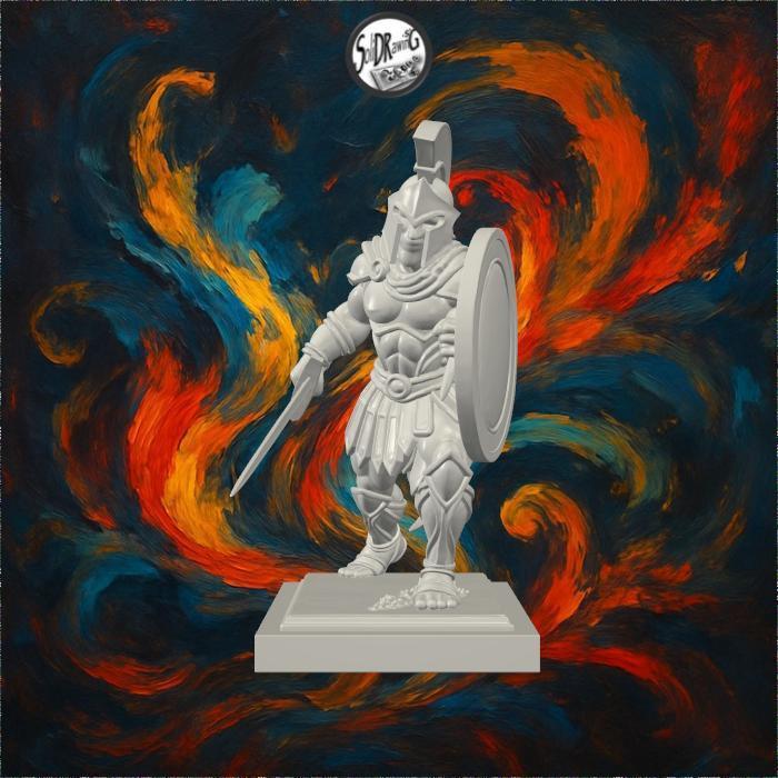 Bronze Spartan Warrior — Valor in Bronze – SoliDRawinGs SG418