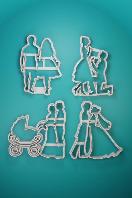 4 STAGE COUPLE - COOKIE CUTTERS