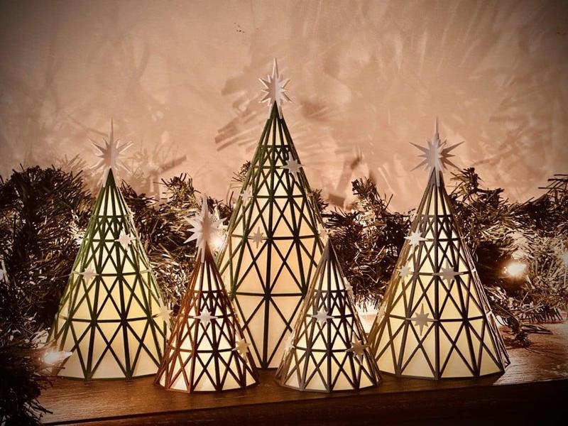 Geometric Christmas Trees