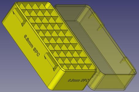 6.8mm SPC, Double Spring Latch, PIP Hinge Modular Ammo Box