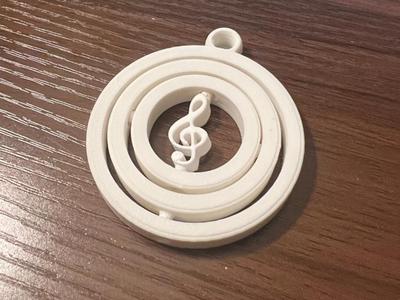 Treble Clef Music Gyro