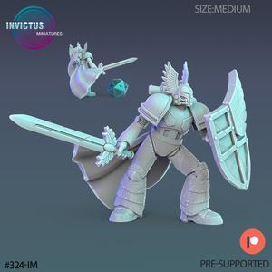 Dark Knights Scout Sword and Shield / Alien Soldier / Space Officer / Cyberpunk Warrior / Cosmic Invasion / Trooper Attack / Sci-Fi Encounter