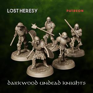 Dark Wood Skeleton Knights