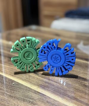 CHRISTMAS FIDGET SPINNER (PRINT IN PLACE)