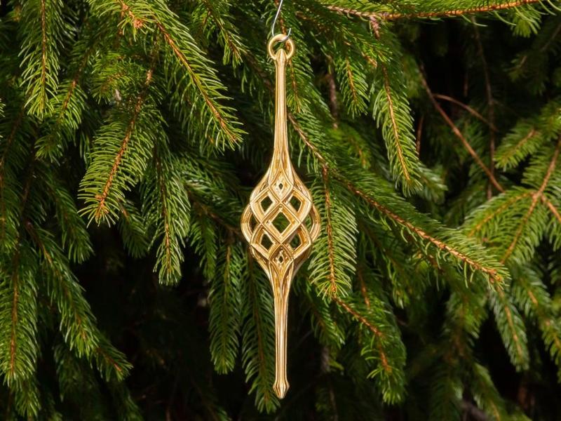 Lattice Christmas Stretch Ornament 2024