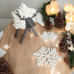 Snowflake Sleigh Coaster Set