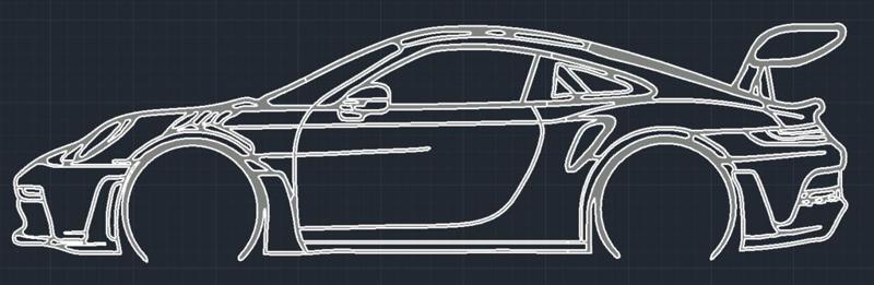 Wall Art Porsche 911 GT3 RS