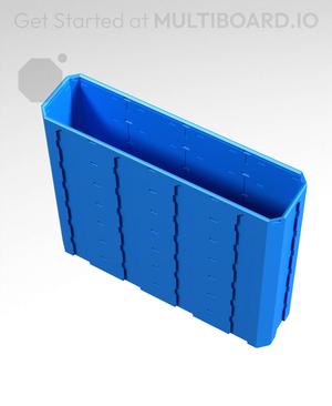 4x1x3.5 - Topped Multipoint Rail - Pop-In Multibin Shell Extension