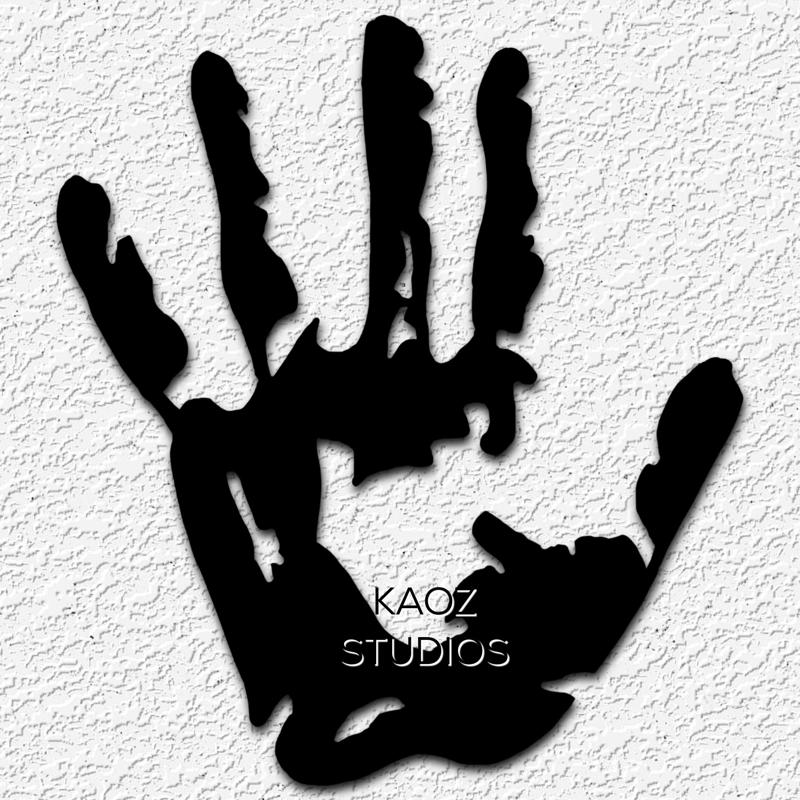 Foggy Hand Prints wall art Muddy hands decor