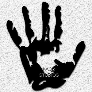 Foggy Hand Prints wall art Muddy hands decor